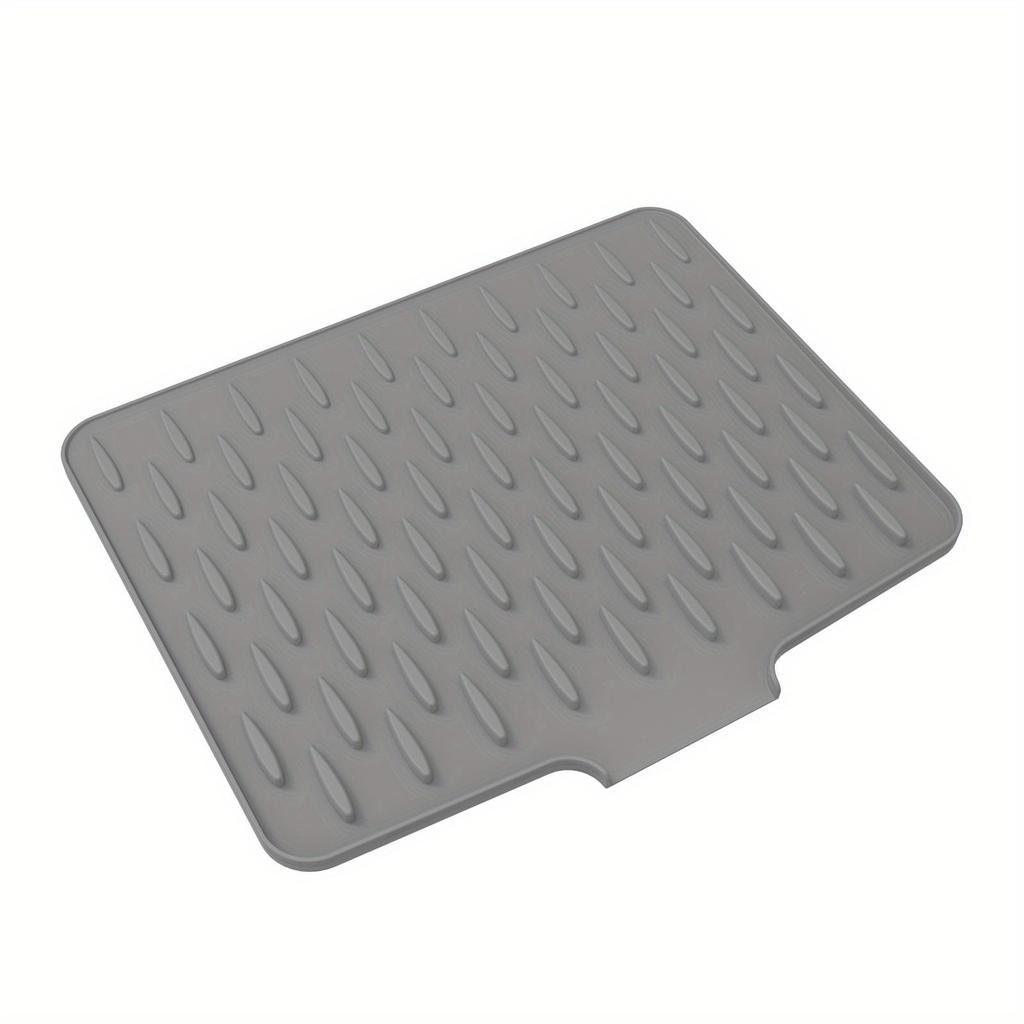 1pc Anti Slip Kitchen Silicone Drain Pad, Heat-Resistant Kitchen Counter Pad For Sinks, Silicone Tableware Drying Pad, Dish Rack