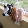 Cat Cute Rabbit Bear Magnetic Cartoon Plush Kid Toy For Desktop Decoration