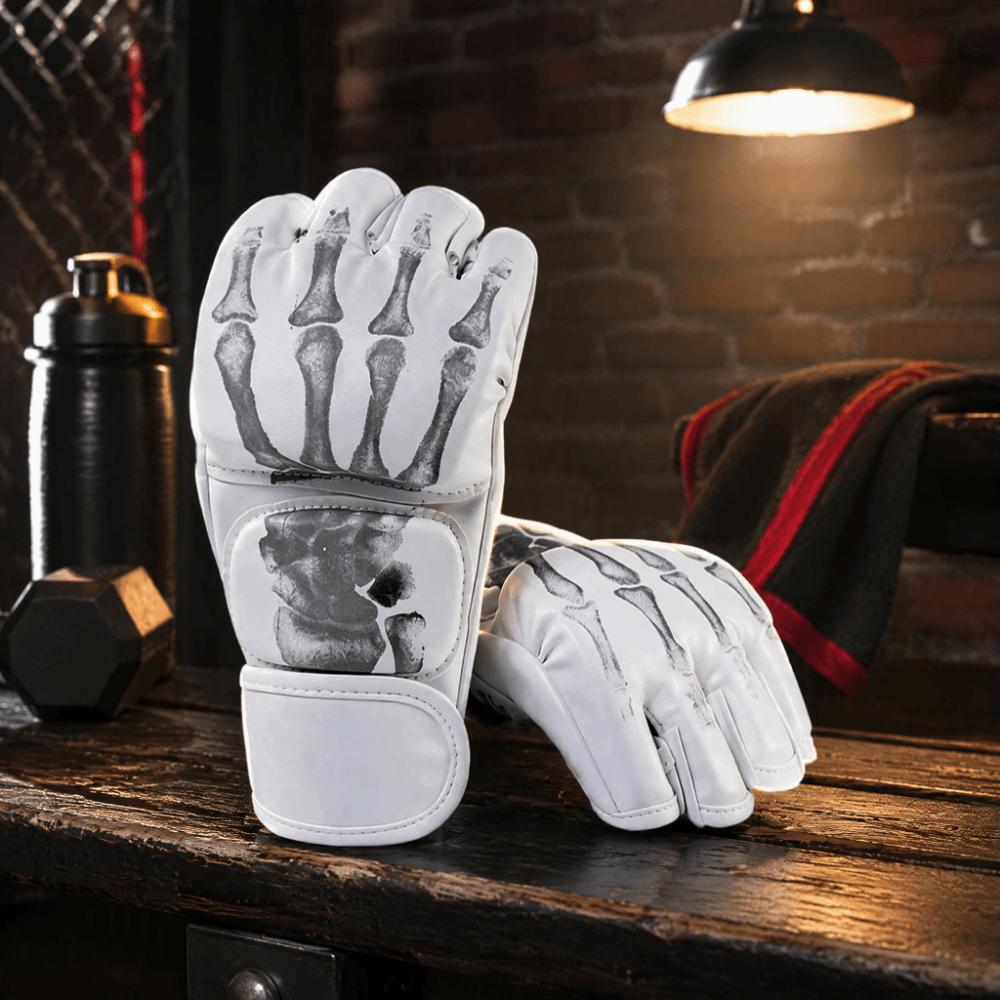 2pcs Half Finger Design Boxing Training Gloves Sandbag Gloves Heavy Bag Workout