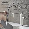 Luxury Universal Tinkerbell Pull-Out Kitchen Faucet - Hot & Cold All-Copper Dishwashing Sink Faucet