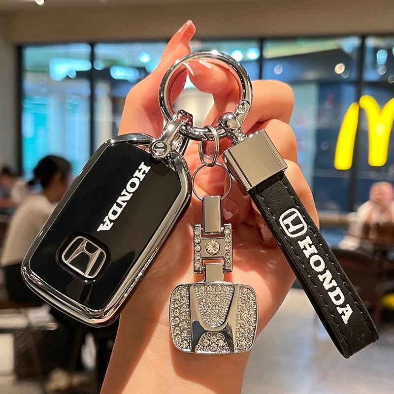 Car modification rear key cover applicable For Honda Logo Hyundai Nissan Infiniti including key pouch CR-V Auto Interior Key Bag TT5