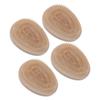 4Pcs Detangling Hairbrush Wheat Straw Soft Teeth Round Handle Dry Wet Scalp Massaging Hair Comb