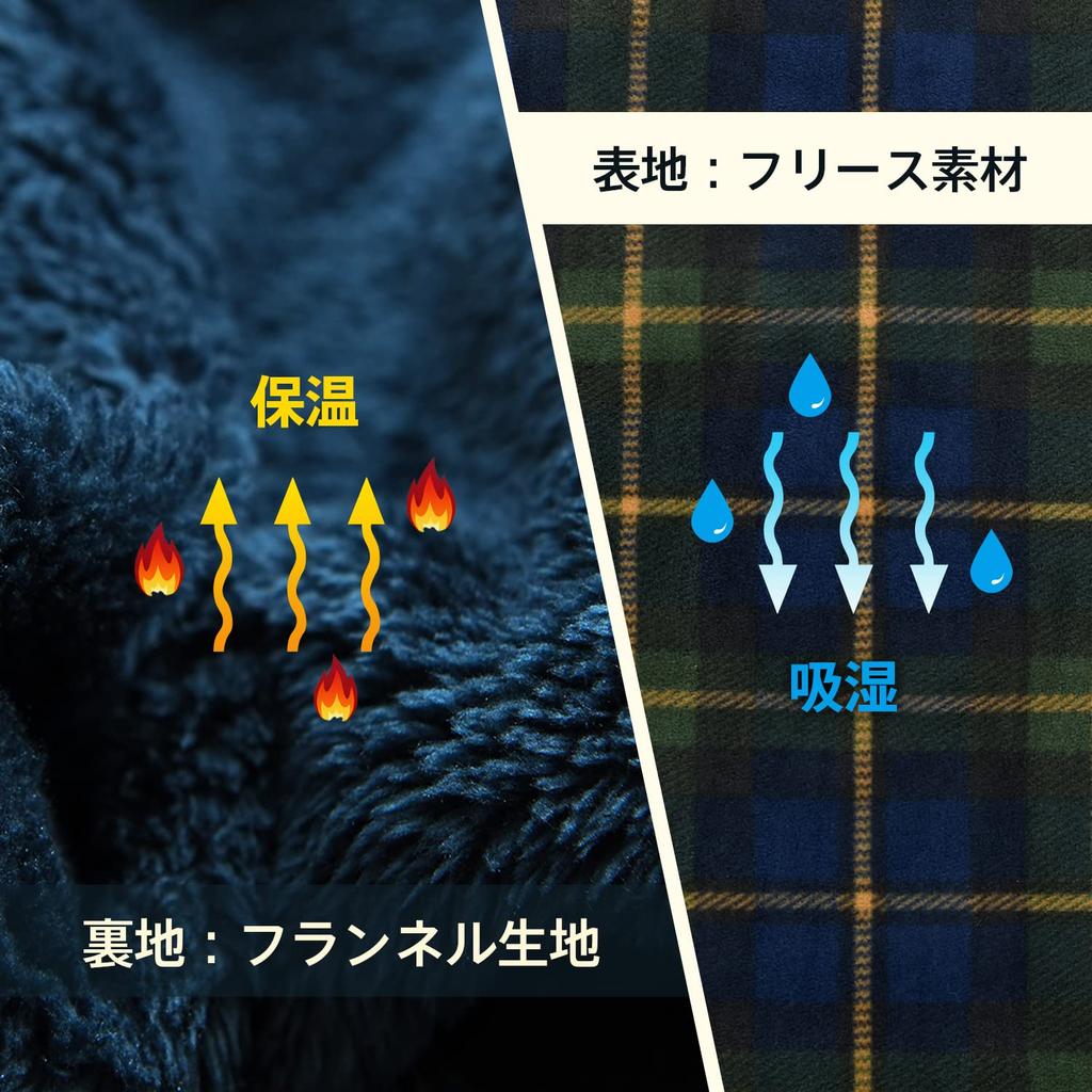 Kumori 4-Way Wearable Blanket with Snap Buttons, Throw and Poncho, White Check, 100 × 140 Cm