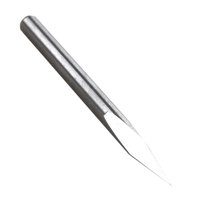 3-Sided Sharp Tungsten Steel Engraving Tool, 2.35mm Shank CNC Carving Knife for Relief, Mold Marking, Precision Engraving