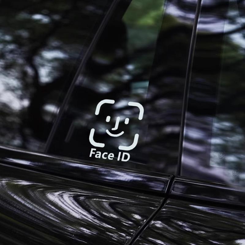 FACE ID decal,creative&funny stickers, Car funny accessories,for car truck&laptop!For a Unique and Look!