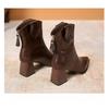 New Style Shoes: Pointed-toe Retro Boots, Chunk-heeled Boots, Women's Ankle Boots, and Slim Boots