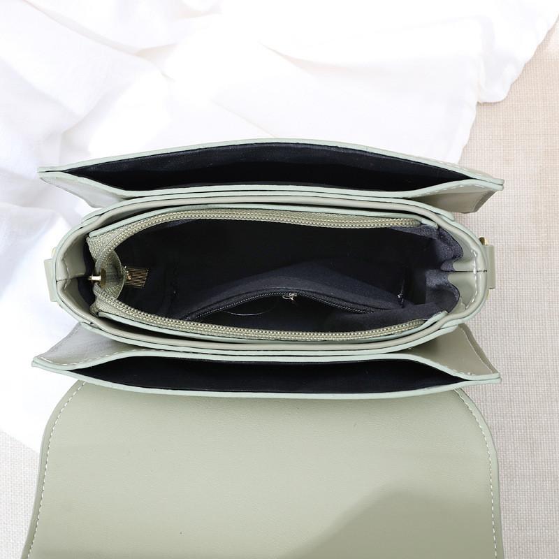 Stylish Women's Small Square Bag Trendy Korean Design Fresh Autumn Shoulder Crossbody Bag In White Green Blue Black Pink Red And Black Color Options