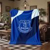 Everton Football Print Flannel Blanket Soft Warm Sofa Bed Throw Blanket For Home Office Bedroom