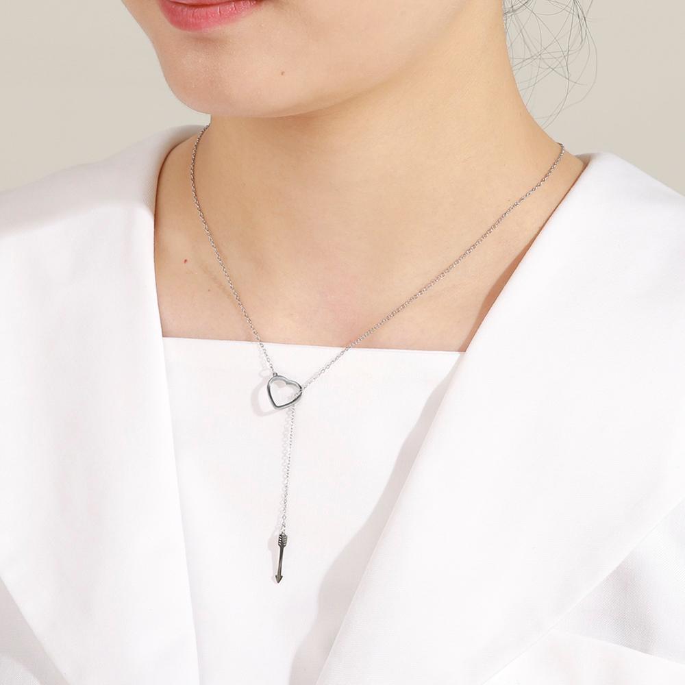 LIKGREAT Multi Layers Bar Coin Pendant Necklace Moon Star Cross Neckchain for Women Stainless Steel Chain Choker Jewelry NotFade