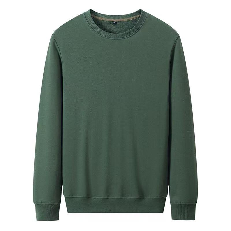 

320g Large Loop Terry Sweatshirt, Round Neck, Trendy Spring/Autumn, Group Purchase Supported, Thickened with Custom Logo Print Medium
