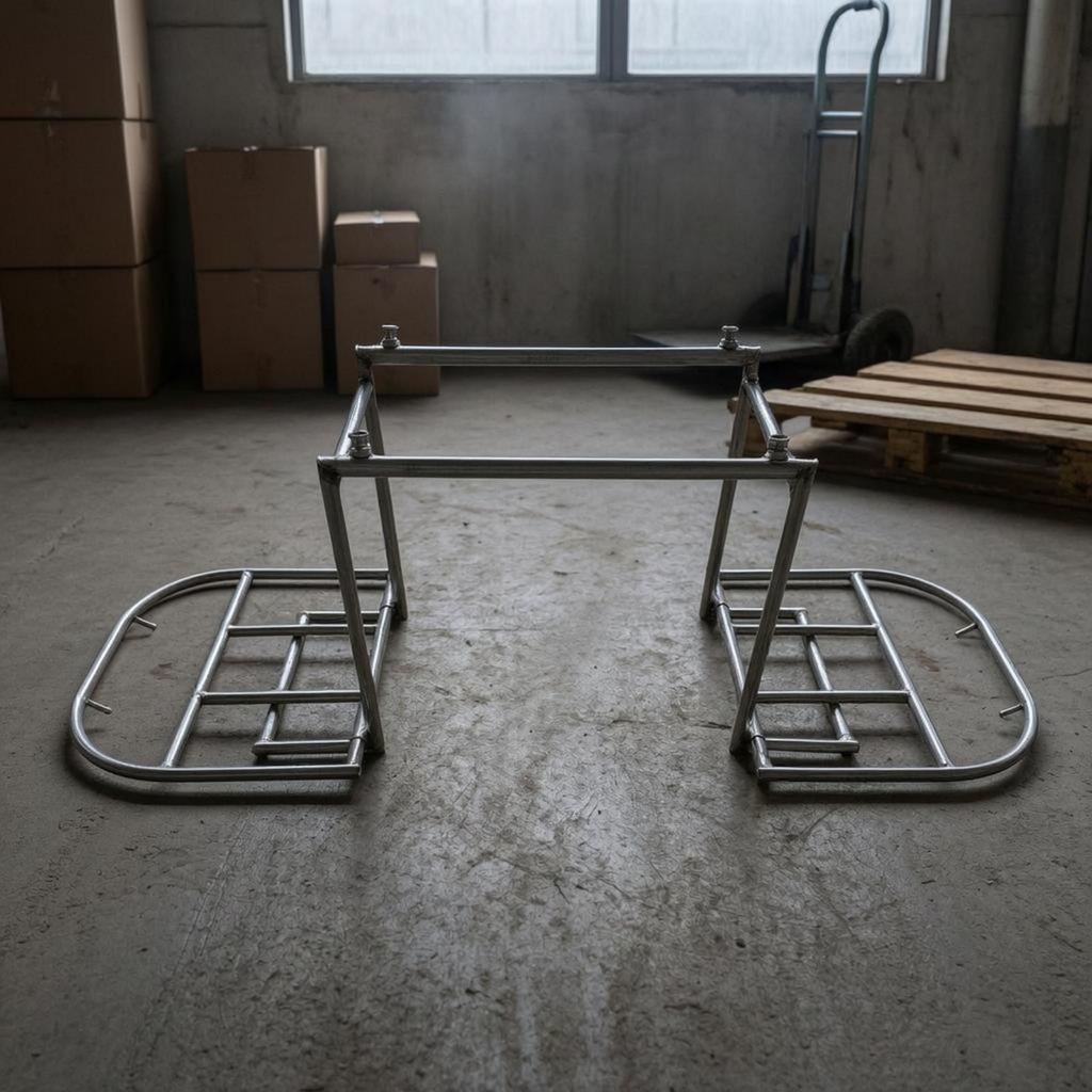 Motorcycle Side Luggage Rack Cylindrical Frame Cargo