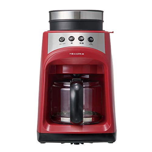 

recolte Full Automatic Coffee Maker Grind & Drip Coffee FIKA (Red) RGD-1R [Japan Domestic Genuine Products] [Ships from Japan]