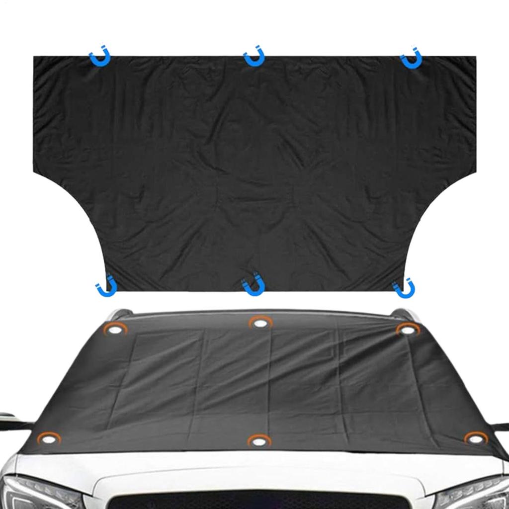 Magnetic Car Snow Shield Windshield Frost Cover Waterproof Heavy Duty All-Weather Oxford Fabric Windshield Cover Window Blanket