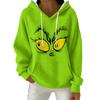Women's Fashion Casual Christmas Print Pullover Long-Sleeve Hooded Sweatshirt