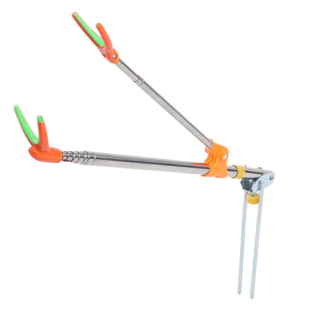 Fishing Rod Bracket Stainless Steel Insertion Multifunction Fish Pole Tackle Supplies2.1 Meters