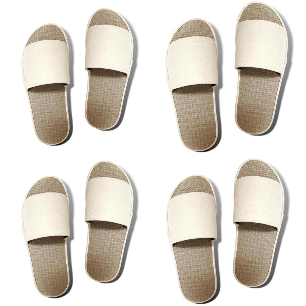 Premium Sekisui Tatami Slippers Set 2 for men and 2 for for Indoor Made of vinyl Suitable for Wipeable with and sodium Stylish and Perfect for [MOON