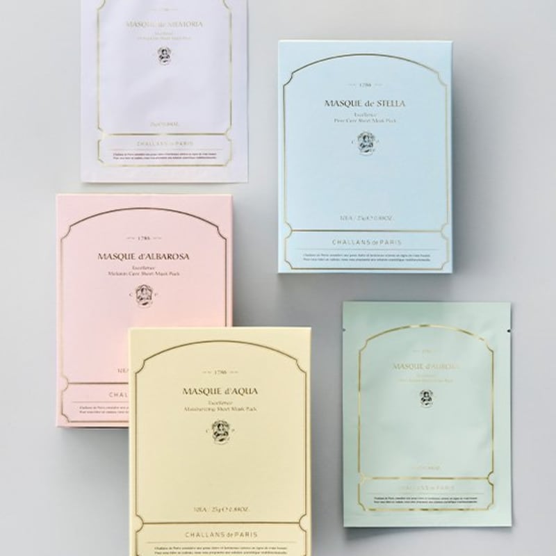 [Chalang de Paris] Mask de Excellence 10 sheets, 5 types (choose 1)