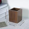 Black Walnut Desktop Solid Wood Pen Container  Creative Multifunctional Learning Supplies Stationery Wooden Storage Container