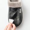 Men's Extra Large Waterproof Cotton Slippers - Winter Indoor Non-slip Warm Shoes