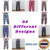 Elephant Jump Pants Pocket Adjustable Elastic High Waistband Strap Unisex Man Women Print Thailand Casual Streetwear Beach Bohemian Retro Vintage
