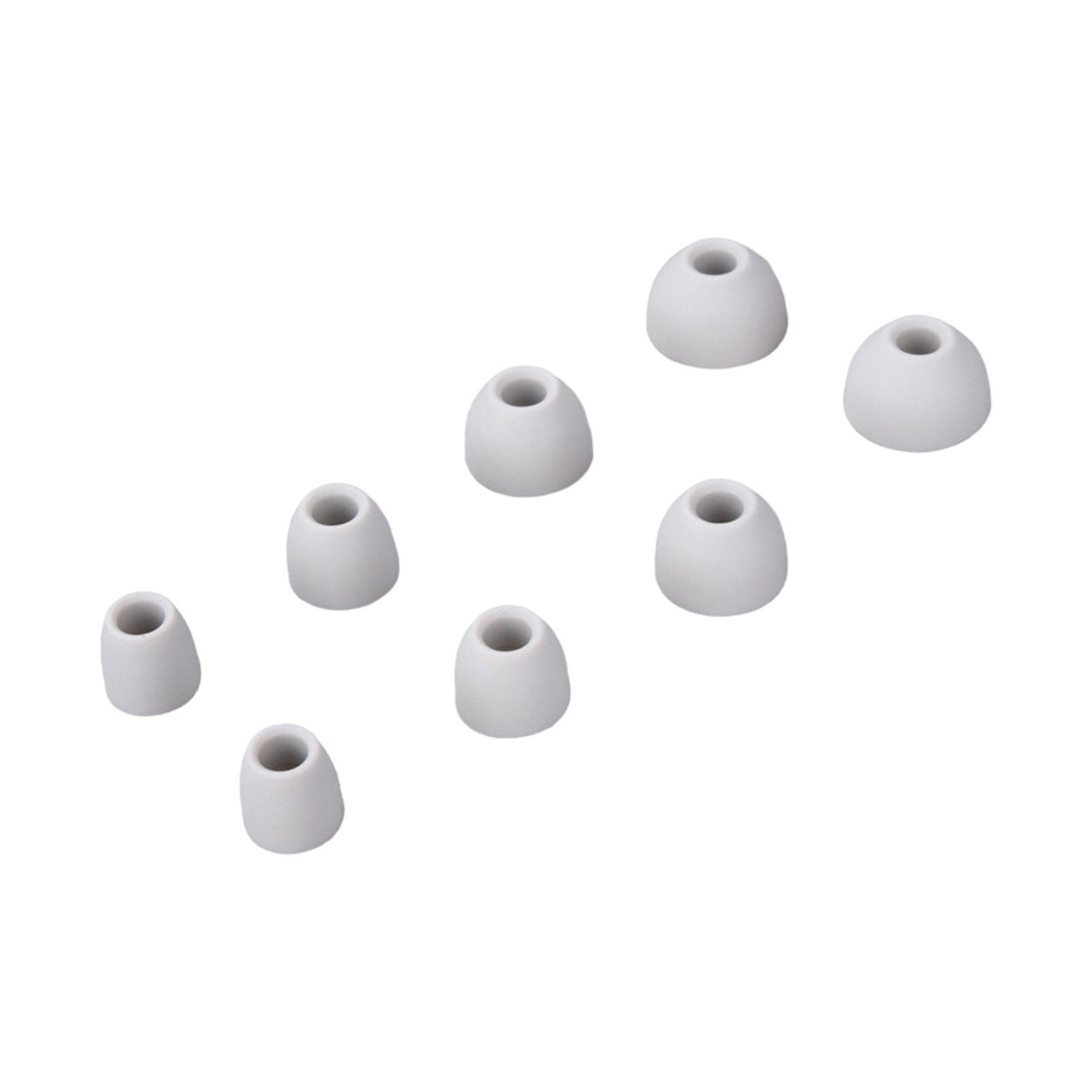 

4 пары ушных вкладышей для наушников E8 l, сменные амбушюры, амбушюры, сменные насадки для наушников серый