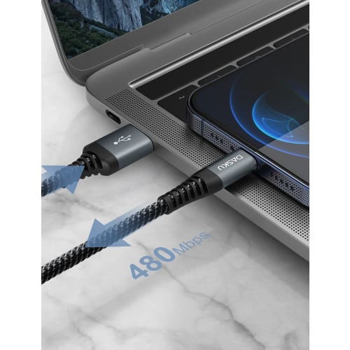 iPhone Charging Cable Lightning Cable 3M Set of 3 Lightning Cable Fast Charging Cable Heavy Duty Braided Nylon iPhone Charging Cable Flexible USB High