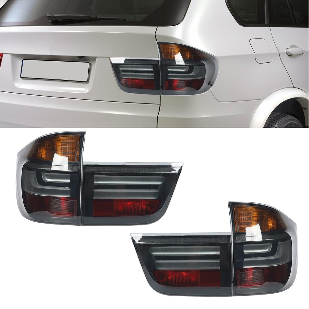 LCI   LED Tail Lights Rear Brake Turn Signal Running Reverse Fog Lamp Fit for X5 E70 X5M 2007 to 2013