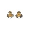 Luxury Exaggerated High-End Sense Metal Gold Flower Stud Earrings Heavy Industry Niche Flower Earrings Earrings