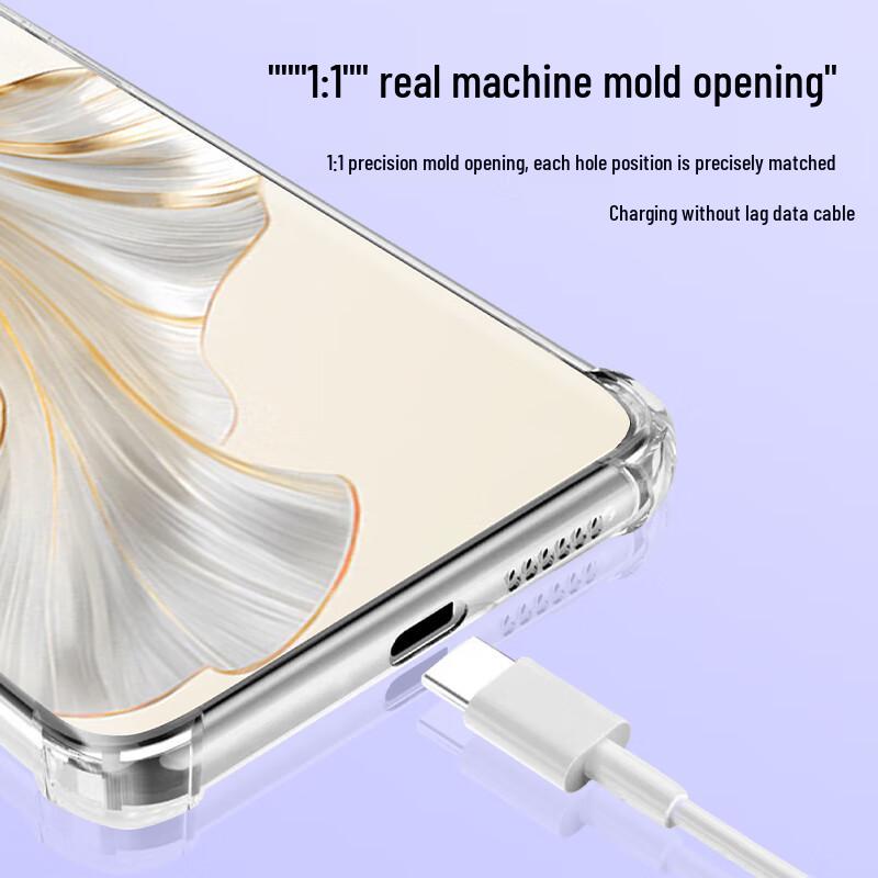 Luxury TPU Transparent Anti-Drop Case for Honor 100 Pro
