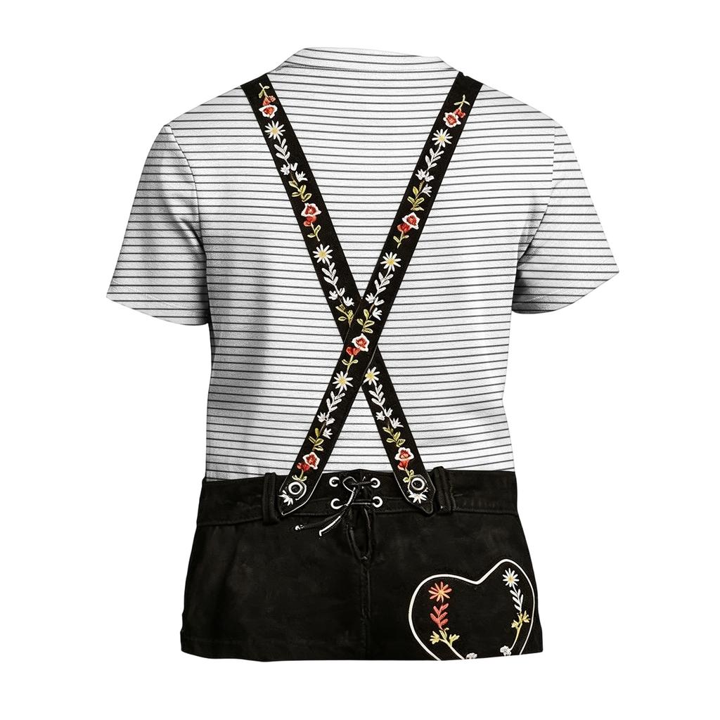 Herren T-Shirt mit kurzen Ärmeln und Retro Festival Print, lockere Passform, lässiges Sommer Top