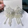 Boucles d'Oreilles Perles Artificielles Perles Boucles d'Oreilles Femme Accessoires Fait Main Clous d'Oreille Perle Exagérés Boucles d'Oreilles Pendantes Perle Vacances