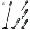 Fochai Cordless Vacuum Cleaner [30000pa Powerful Suction] 5-Way Design, Ideal for Single Living, Handheld Cleaner, Stick Vacuum Cleaner, 5 Nozzles, Li