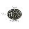 American Western Cowboy Oval Belt Buckle - New Bull Head Design