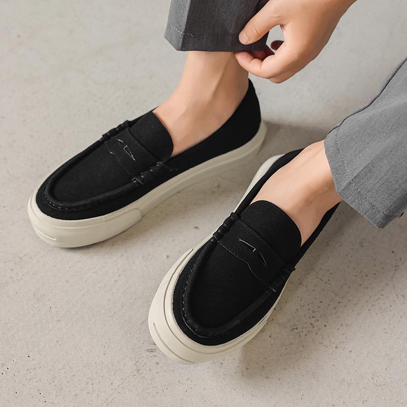 Fashion New Men's Casual Shoes Breathable Walking Sneakers Lightweight Slip-On Loafers Men Handmade Non-Slip Sole Fashion Driving Shoes