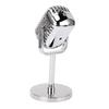 Retro Microphone Props Simulation Classic Fake Vintage Microphone Prop Model for Bar Decoration Electroplated Silver
