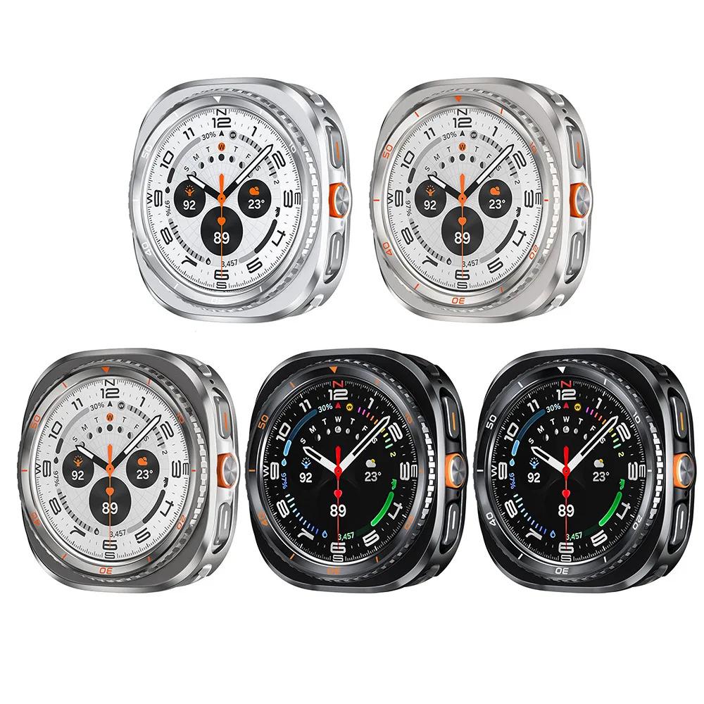 Alloy Metal Case for Samsung Galaxy Watch Ultra2 2025 Accessories Protective Bumper Shell Cover for Galaxy Ultra Watch 2024 47mm