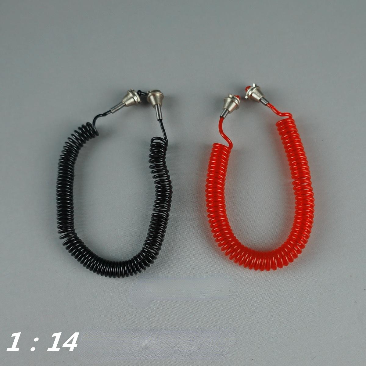 

1 пара 1:14 Масштаб Симуляція Трахеї для 1:14 Радіокерована іграшка-тягач Tamiya 1PCS RED +1PCS BLACK