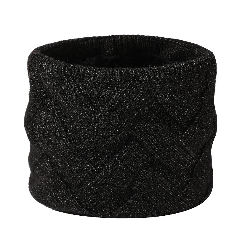 Winter velvet warm scarf versatile knitted scarf outdoor skiing cold neck cover couple