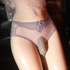 Men Sexy Underwear Ultra-Thin Lace Panties Low Waist Breathable Briefs Mesh Transparent Summer Sissy Pouch Sheath Underpants