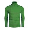 Mens Slim Fit High Neck Knit Sweater With Ribbed Hem Long Sleeve Winter Casual Top