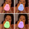 Children'S Bedroom Bedside Table Decoration Night Light Pear Shaped Fruit Night Light Color Light Automatically Turns Off