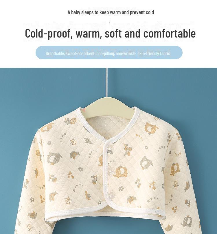 Baby Shoulder Guard: Warm Velvet Arm & Waistcoat for Autumn/Winter