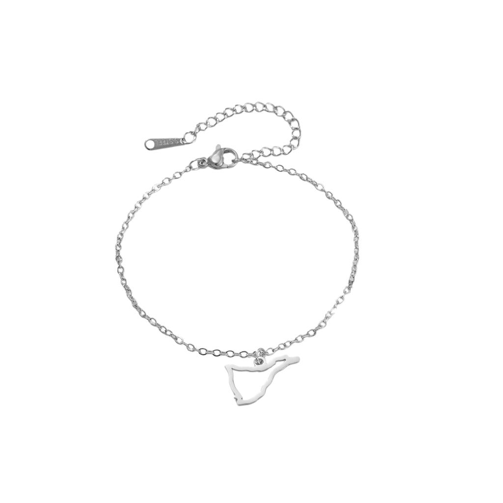 Stainless Steel Canary Islands Bracelet La Palma Ei Hierro La Gomera Tenerife Gran Canaria Fuerteventura Lanzarote Bracelet