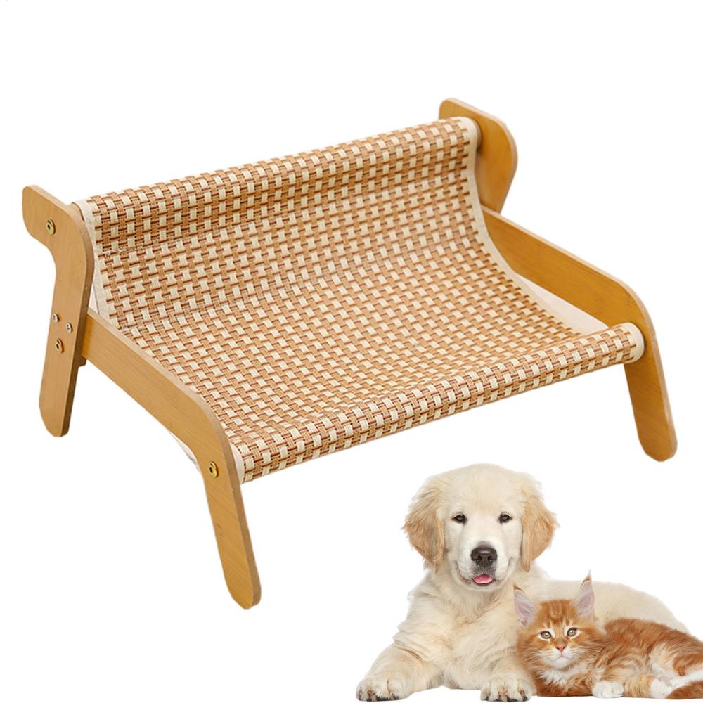 Cat Scratcher Bed Kitten Scratching Couch Cozy Sisal Wooden Scratcher Multipurpose Furniture Protector Exercise Tool For Bored