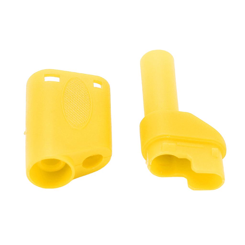 10pcs 22.160 4mm Banana Plug Insulated Safety Banana Plug Connector with Housing for Electronic TestYellow