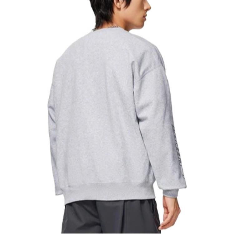 Li Ning Sports Life Collection Sweatshirts Unisex Gray Crew Neck Moderate Regular AWDSB23-5