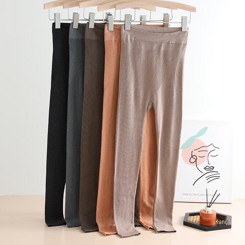 Xue Zhong Fei Women's Mid-High Waist Thermal Wool Blend Leggings