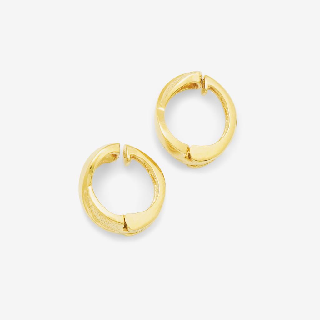 ESTELLE [Official] Women's Earrings, Silver with Yellow Gold Plated, 0776-0064-0000-0000