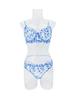 Conjunto de Lingerie Sexy Transparente Multicolorido Bordado Floral Francês Kajano para Mulheres - Coleção Outono