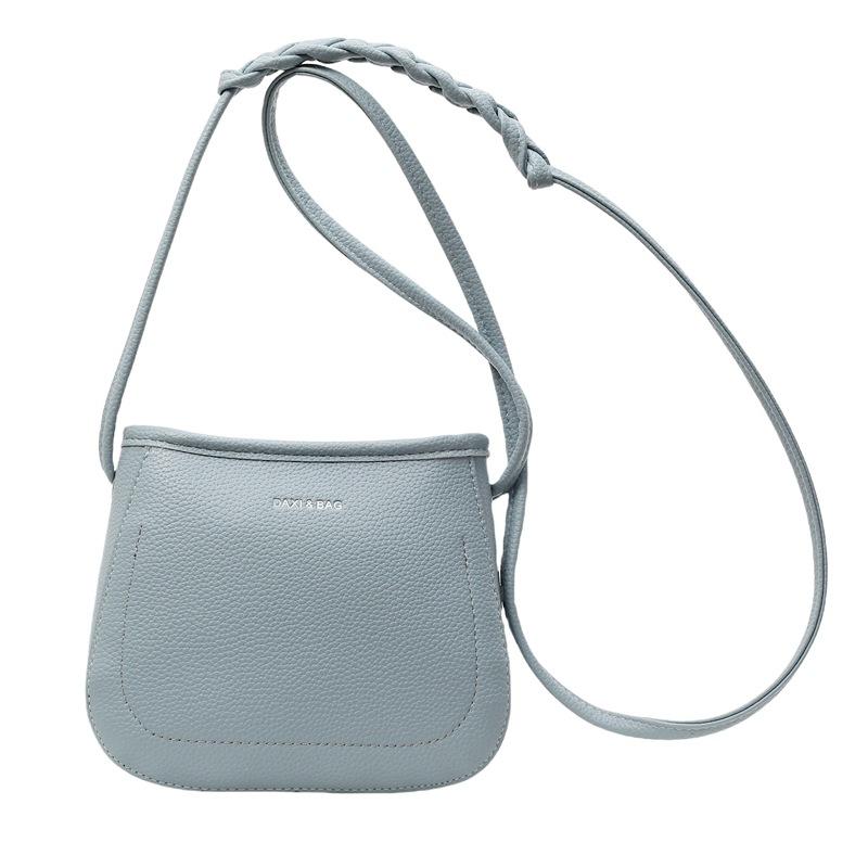 

Популярная повседневная маленькая сумка Простая маленькая квадратная сумка Персонализированная сумка через плечо светло-синий